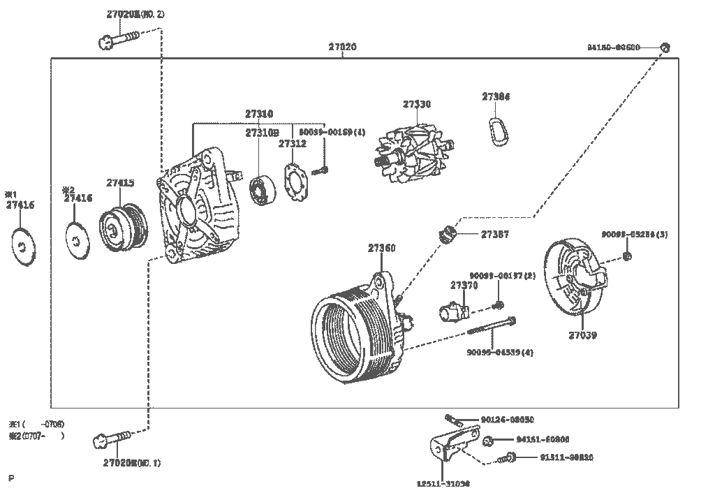 دینام RX350 2008