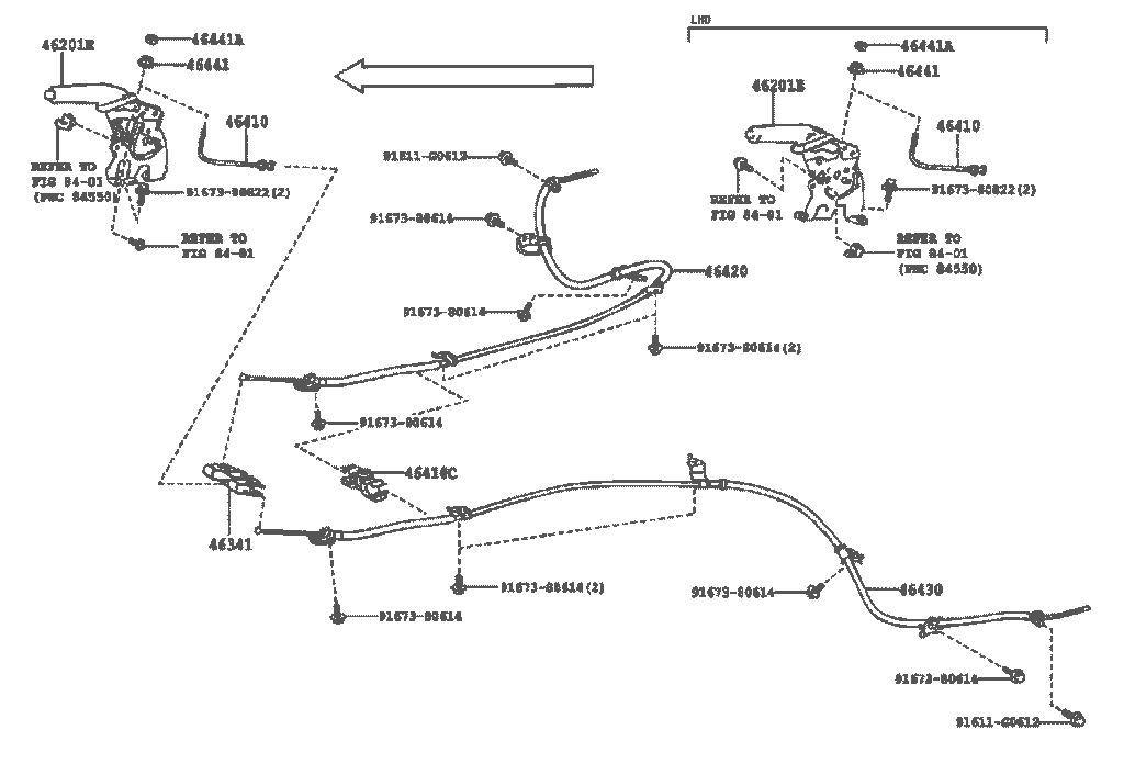 سین ترمز دستی راوفور