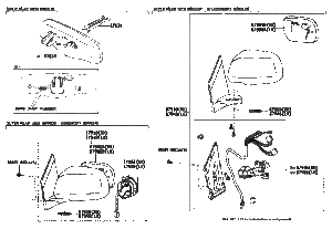 آیینه لکسوس RX350 مدل 2007-2008