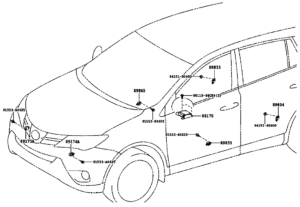 سنسور و یونیت ایربگ راوفور RAV4 2014-2015
