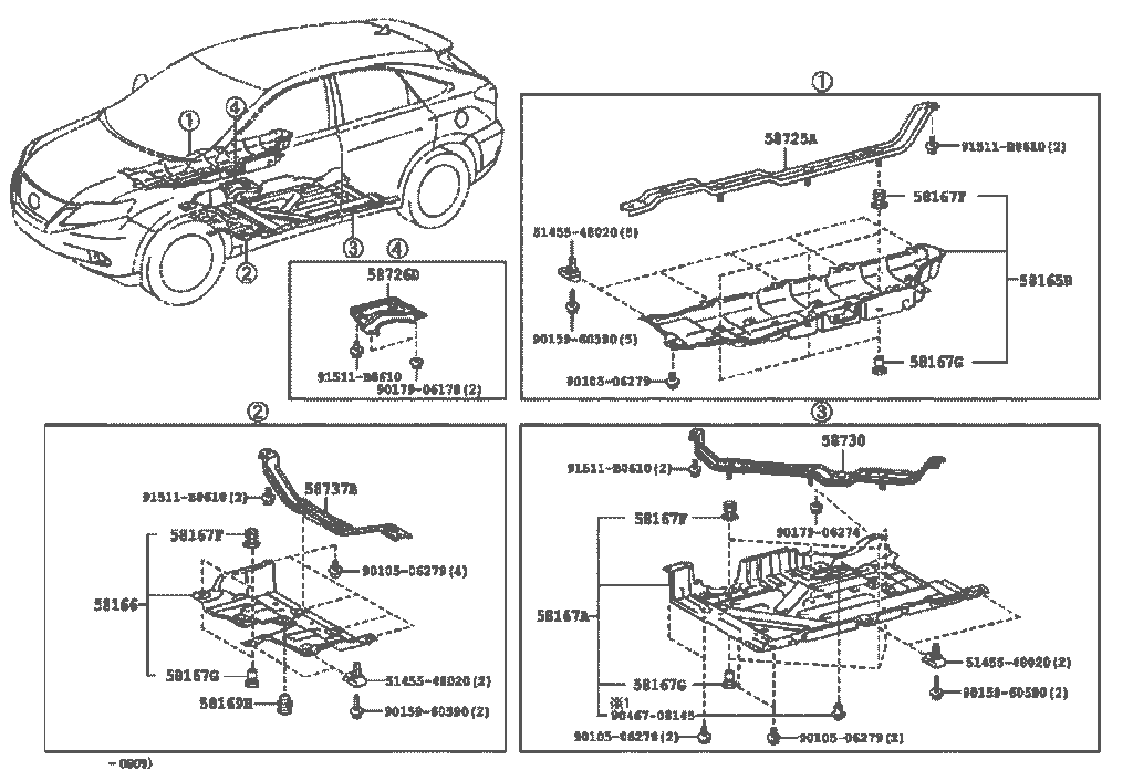 سینی زیر rx350