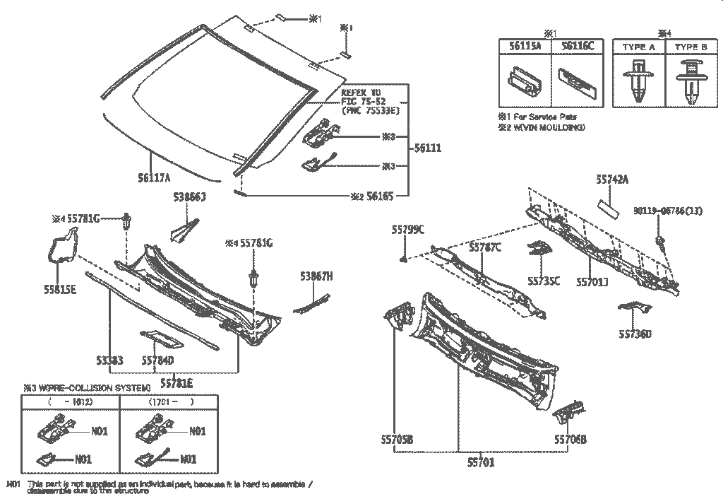 شیشه جلو راوفور