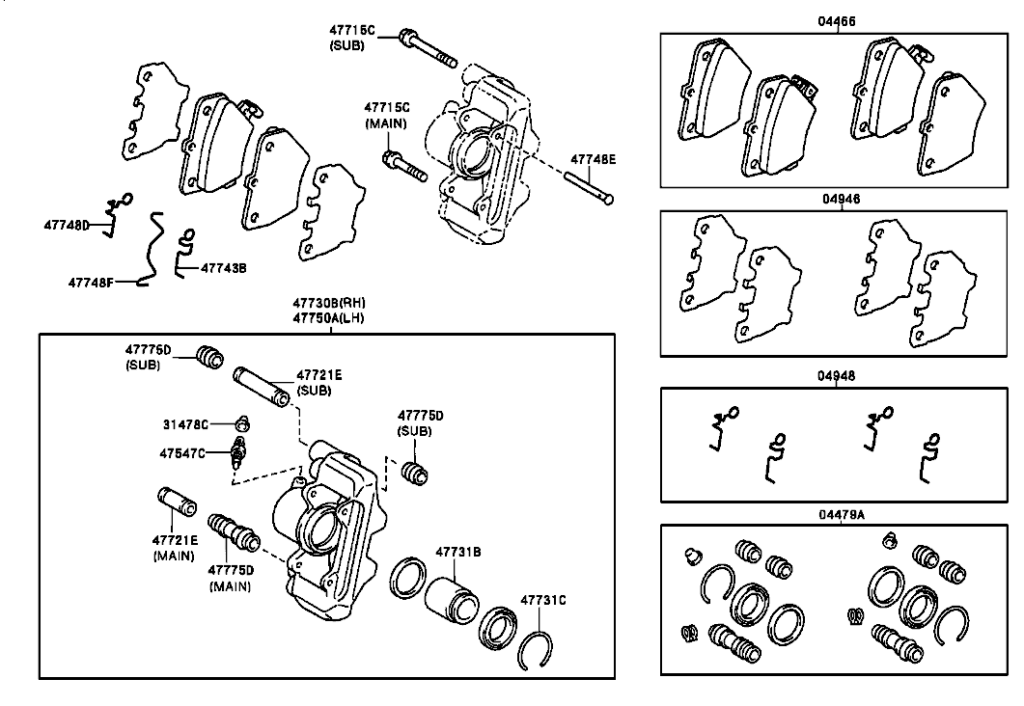 لنت عقب کرولا